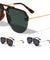 Semi-Rimless Aviators Sunglasses Wholesale