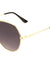 Rounded Grooved Frame Aviators Sunglasses Wholesale
