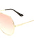 Rounded Grooved Frame Aviators Sunglasses Wholesale