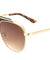 Deco Plate Top Bar Aviators Wholesale Sunglasses
