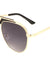Deco Plate Top Bar Aviators Wholesale Sunglasses