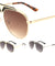 Deco Plate Top Bar Aviators Wholesale Sunglasses