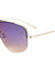 Thick Plate Semi-Rimless Aviators Sunglasses Wholesale