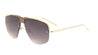 Thick Plate Semi-Rimless Aviators Sunglasses Wholesale