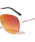 Cross Bridge Color Mirrored Aviators Wholesale Sunglasses
