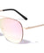 Cross Bridge Color Mirrored Aviators Wholesale Sunglasses