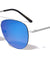 Cross Bridge Color Mirrored Aviators Wholesale Sunglasses