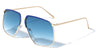 Accented Color Brow Butterfly Aviators Wholesale Sunglasses
