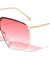 Accented Color Brow Butterfly Aviators Wholesale Sunglasses