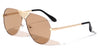 Frontal Grille Flat Lens Aviators Wholesale Sunglasses