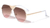 Frontal Grille Flat Lens Aviators Wholesale Sunglasses