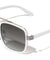 Stripe Temple Squared Aviators Wholesale Sunglasses
