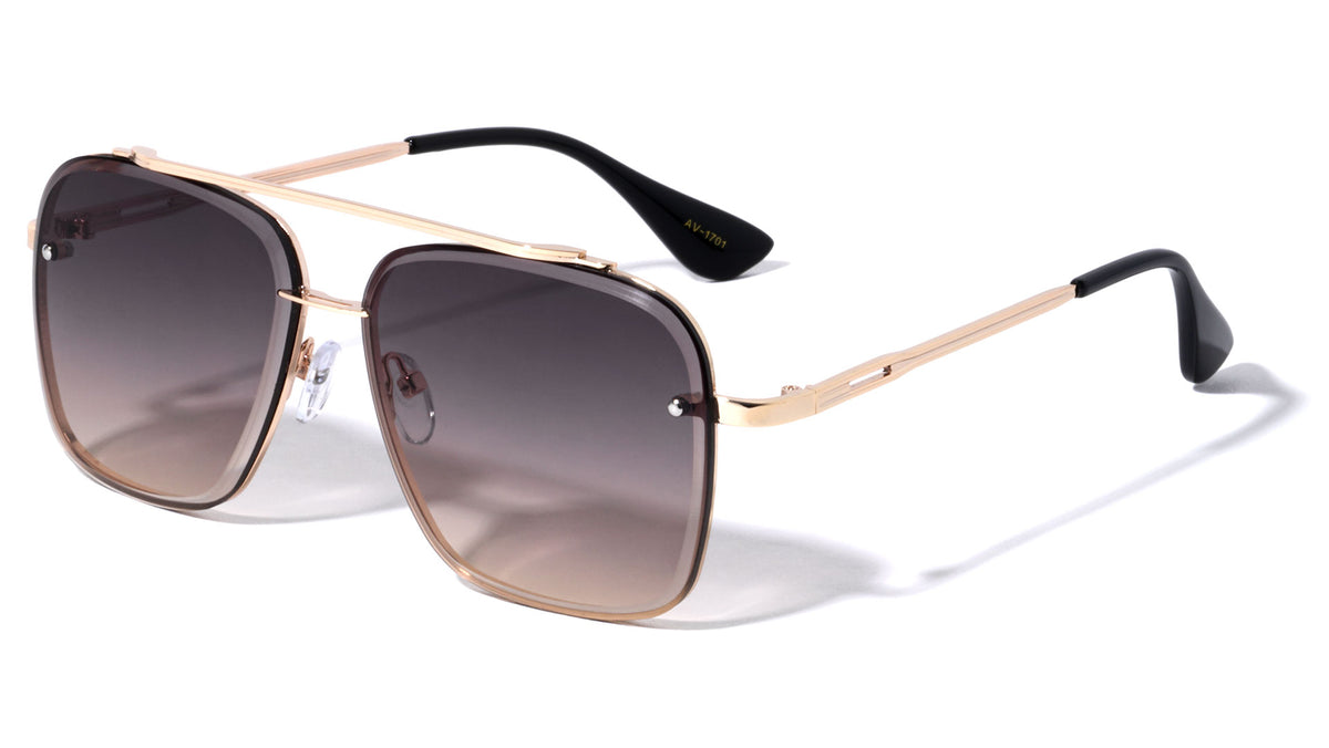 Edgecut Aviators Wholesale Sunglasses