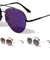 Rimless Tear Shape Aviators Wholesale Sunglasses