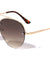 Rimless Tear Shape Aviators Wholesale Sunglasses