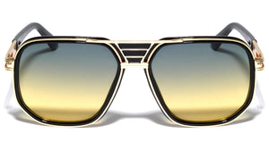 Squared Deco Fashion Aviators Wholesale Sunglasses