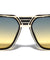Squared Deco Fashion Aviators Wholesale Sunglasses