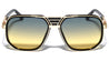 Squared Deco Fashion Aviators Wholesale Sunglasses