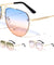 V Design Tear Drop Aviators Fashion Wholesale Sunglasses