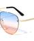 V Design Tear Drop Aviators Fashion Wholesale Sunglasses