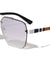 Diamond Edge Cut Lens Color Bars Temple Squared Aviators Wholesale Sunglasses