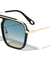 Flat Top Cross Bar Modern Square Aviators Wholesale Sunglasses