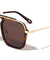 Flat Top Cross Bar Modern Square Aviators Wholesale Sunglasses