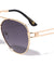 Engraved Frame Metal Temple Cut Out Aviators Wholesale Sunglasses