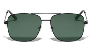 Flat Lens Squared Aviators Wholesale Sunglasses