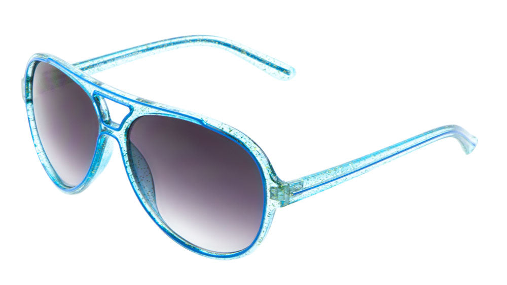 Crystal Glitter Aviators Wholesale Bulk Sunglasses