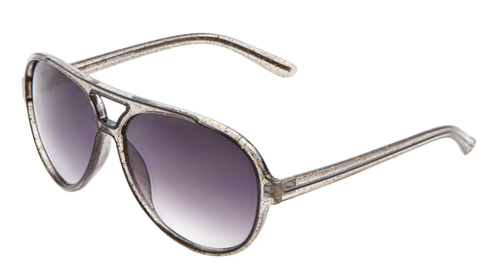 Crystal Glitter Aviators Wholesale Bulk Sunglasses