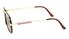 Solid Browline Fashion Aviators Sunglasses Wholesale