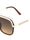 Solid Browline Fashion Aviators Sunglasses Wholesale