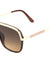 Solid Browline Fashion Aviators Sunglasses Wholesale