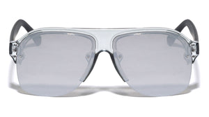 Semi Rimless Aviators Wholesale Sunglasses