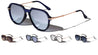 Etched Temple Aviators Wholesale Sunglasses