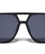 Temple Accent Flat Top Square Aviators Wholesale Sunglasses
