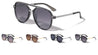Metal Nose Accent Flat Top Aviators Wholesale Sunglasses
