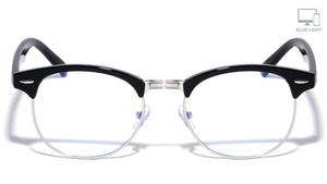 Blue Light Blocking Silver Club Wholesale Eyewear