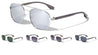 Plastic Temple Metal Frame Squared Aviators Wholesale Sunglasses