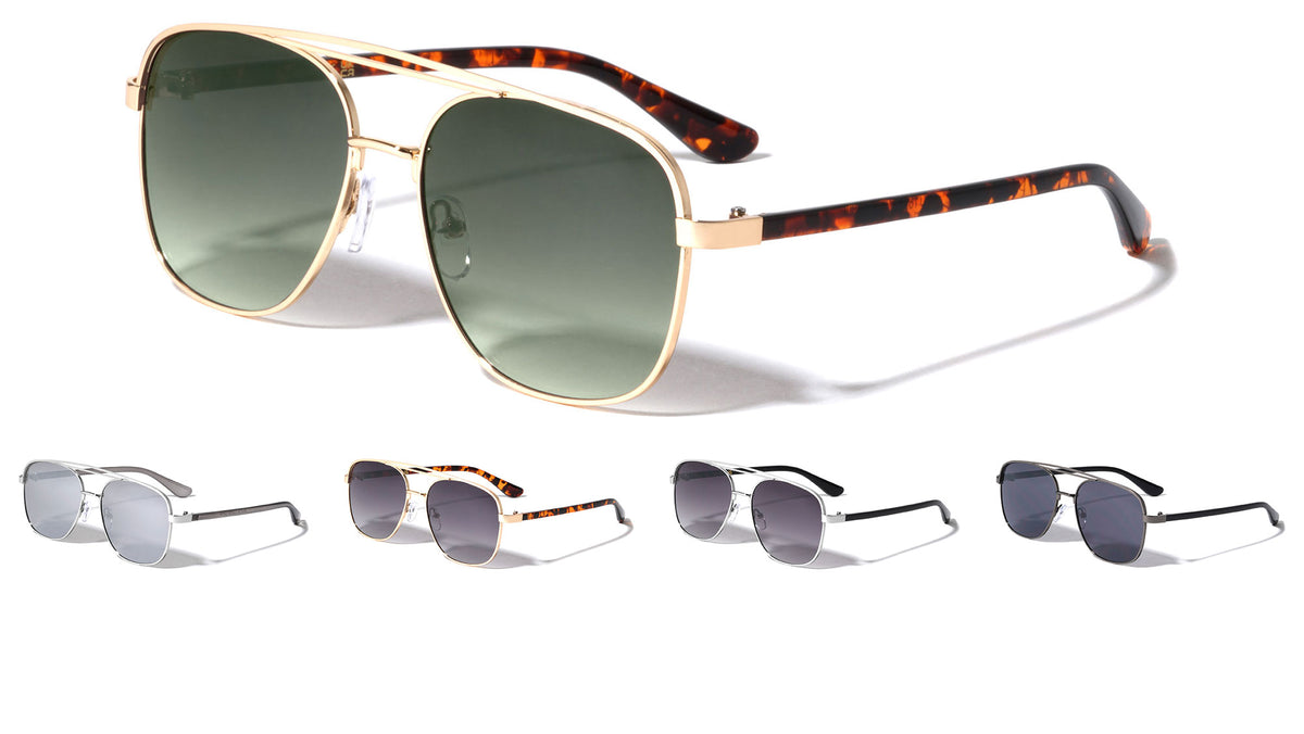 Double Top Bar Modern Aviators Wholesale Sunglasses