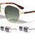 Double Top Bar Modern Aviators Wholesale Sunglasses