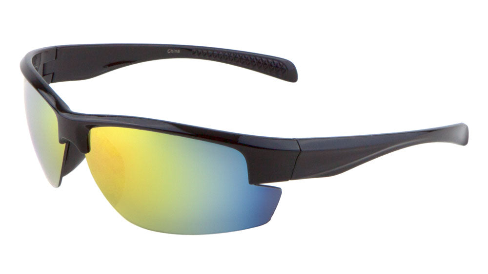 Wholesale Rimless Sports Color Mirrror Sunglasses