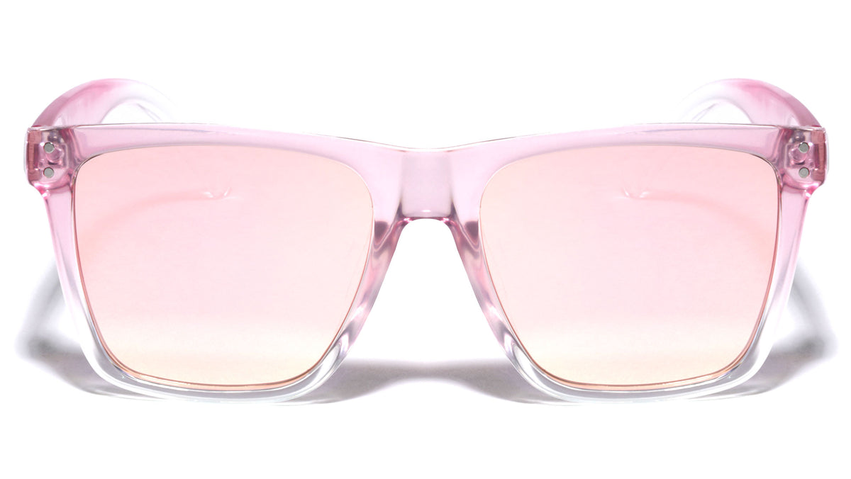 Pink Color Mirror Classic Wholesale Sunglasses