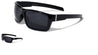 Basic Black Sports Wrap Wholesale Sunglasses