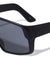Oversized Flat Top One Piece Rectangle Wholesale Sunglasses
