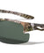 Camouflage Semi Rimless Temple Cutout Sports Wholesale Sunglasses