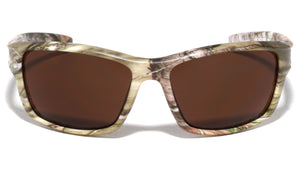 Camouflage Thick Frame Rectangle Sports Wholesale Sunglasses