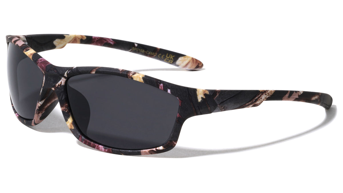 Camouflage Oval Sports Wholesale Sunglasses