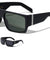 Flat Top Grip Temple Rectangle Wholesale Sunglasses